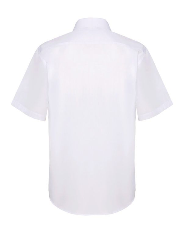 Men`s Short Sleeve Poplin Shirt à personnaliser – Image 2