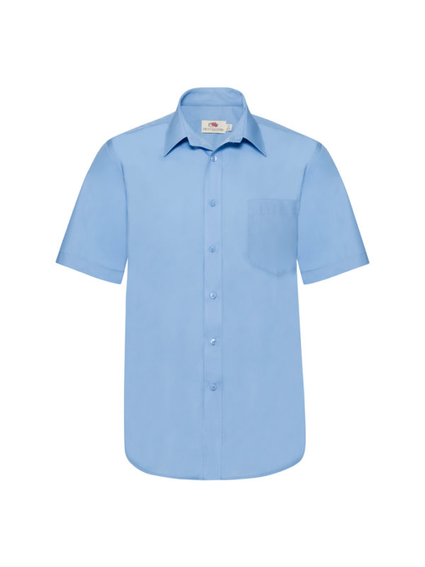 Men`s Short Sleeve Poplin Shirt à personnaliser