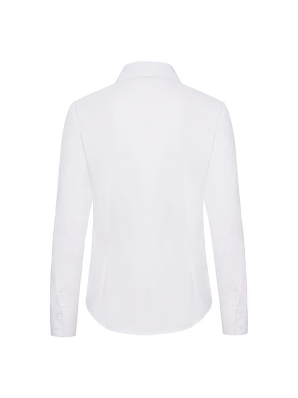 Ladies Long Sleeve Poplin Shirt à personnaliser – Image 2