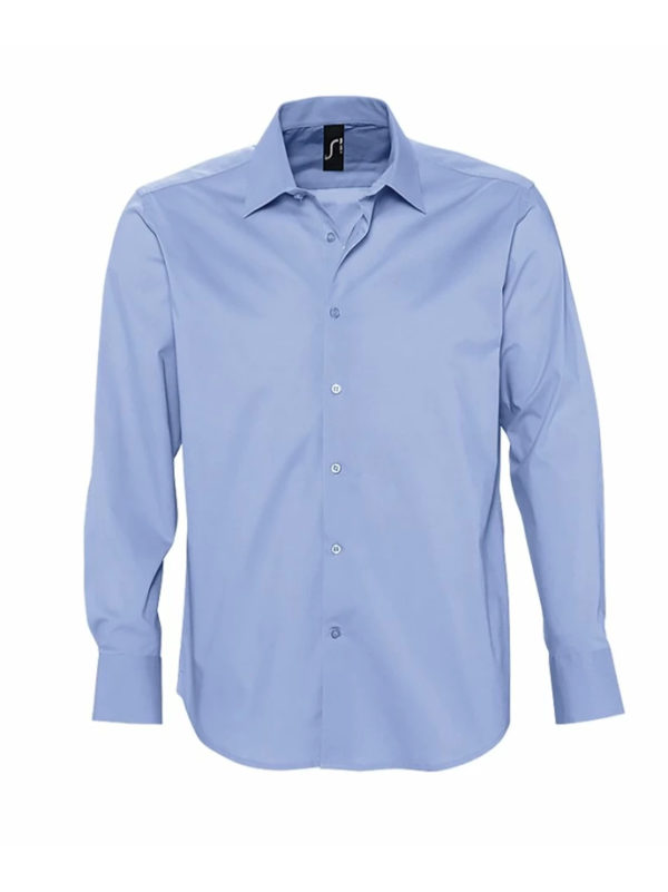 Men`s Stretch-Shirt Brighton Longsleeve – Image 2